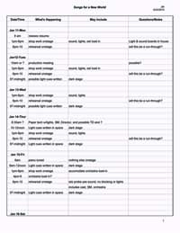 tech schedule